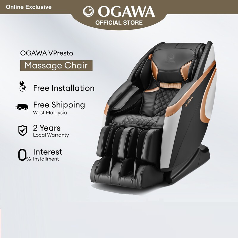 Shell OGAWA VPresto Massage Chair Free Buzzy Handheld Massager 3in1 Leather Kit Massage Chair Cover